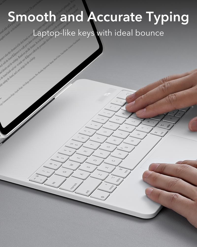 ESR iPad Air 11/13 inch 2025/2024 Case with Keyboard, iPad Pro 11/13 inch 2025/2024 Keyboard Case with Easy-Set Magnetic Stand, Portrait/Raised Modes for iPad Pro 11/12.9/Air 5th/4th Generation Keyboard, with Removable Protective Case ESR iPad Air 11/13 inch 2025/2024 Case with Keyboard, iPad Pro 11/13 inch 2025/2024 Keyboard Case with Easy-Set Magnetic Stand, Portrait/Raised Modes for iPad Pro 11/12.9/Air 5th/4th Generation Keyboard, with Removable Protective Case