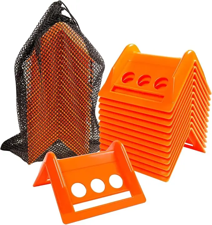 24 pack flatbed corner edge protectors with carrying case, 4" winch ratchet strap, plastic, for flatbed truck loading containers