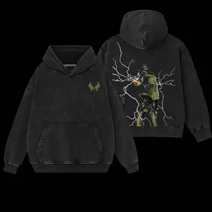 Superstyle Dr.Doom "The Masked Tyrant"  MCU Edition Double Printed Oversize Lightweight Acid Washed Tee TV Series Graphic Design Top Cotton Streetwear Comic Superheroes T-Shirt Clothes Menswear Womenswear Round Neck Black