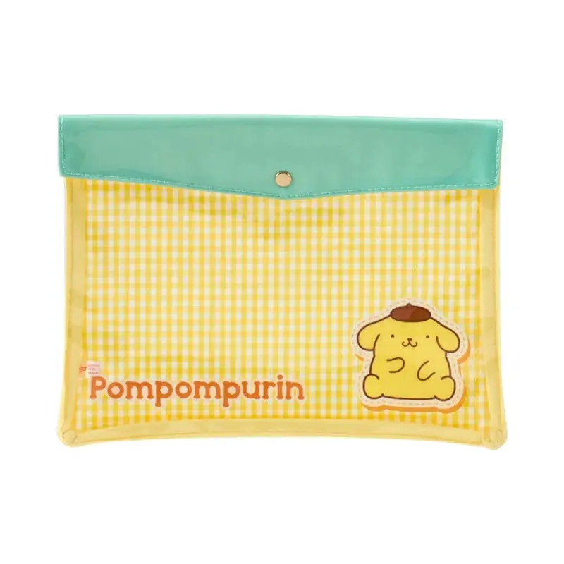 Pompompurin Gingham Flat Pouch