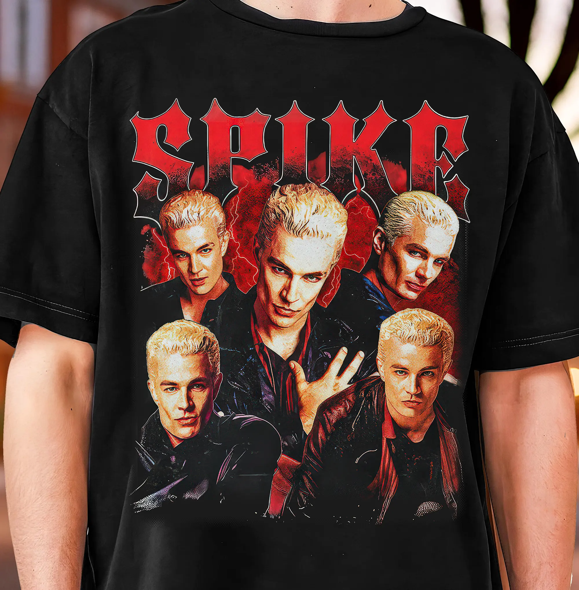 Bootleg Spike BTVS Vintage Buffy The Vampire Slayer T-shirt