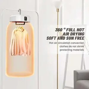 Travel & Home Portable Foldable Electric Clothes Dryer with Dry Bag for RV, Apartment & Small Spaces