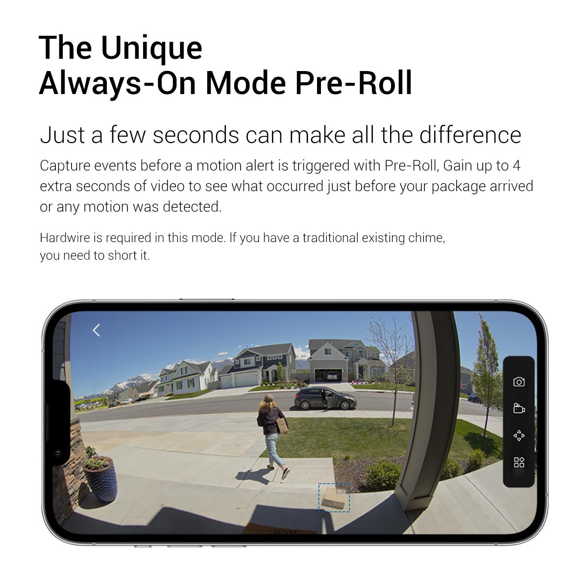 TP-Link & Tapo D225 Smart Video Doorbell Camera with Chime | 2K QHD, 180° Head-to-Toe View, Battery or Hardwired, Color Night Vision, FREE Person/Package/Vehicle AI Detection, Ring-Call, 24/7 Local Storage(No Monthly Fee) Home Security System