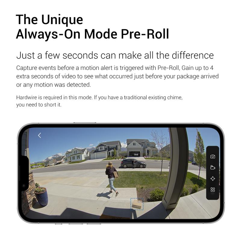 TP-Link & Tapo D225 Smart Video Doorbell Camera with Chime | 2K QHD, 180° Head-to-Toe View, Battery or Hardwired, Color Night Vision, FREE Person/Package/Vehicle AI Detection, Ring-Call, 24/7 Local Storage(No Monthly Fee) Home Security System