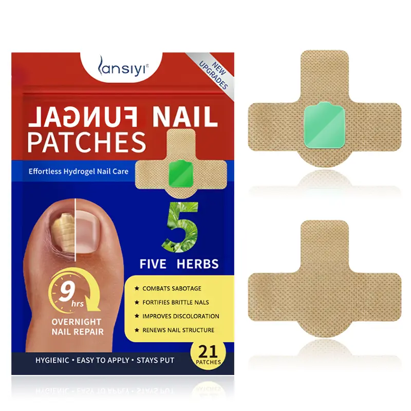 Nail Care Patches with 5 Herbs for Nail Health Care Matte Japanese Style Daily Care Kit Set