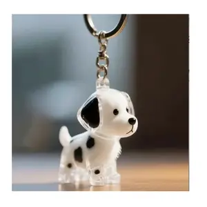 Dalmatian-themed commemorative keychain, a dual-purpose keepsake box for pet fur/ashes. This commemorative keychain, inspired by the Dalmatian breed, is a portable keepsake box that can safely store your beloved pet's fur or a small amount of ashes.