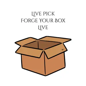 Forge Your Box LIVE - 3D Printed Treasures Chosen LIVE Figurines for Collectors and Enthusiasts Unique Design Versatile Use Ornaments Creative Modern Decoration
