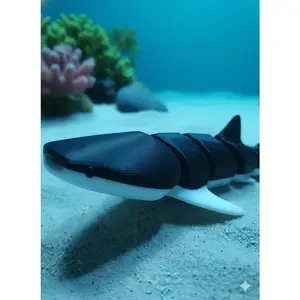 3D Printed Articulated Whale Shark: Flexible Ocean Desk Decor