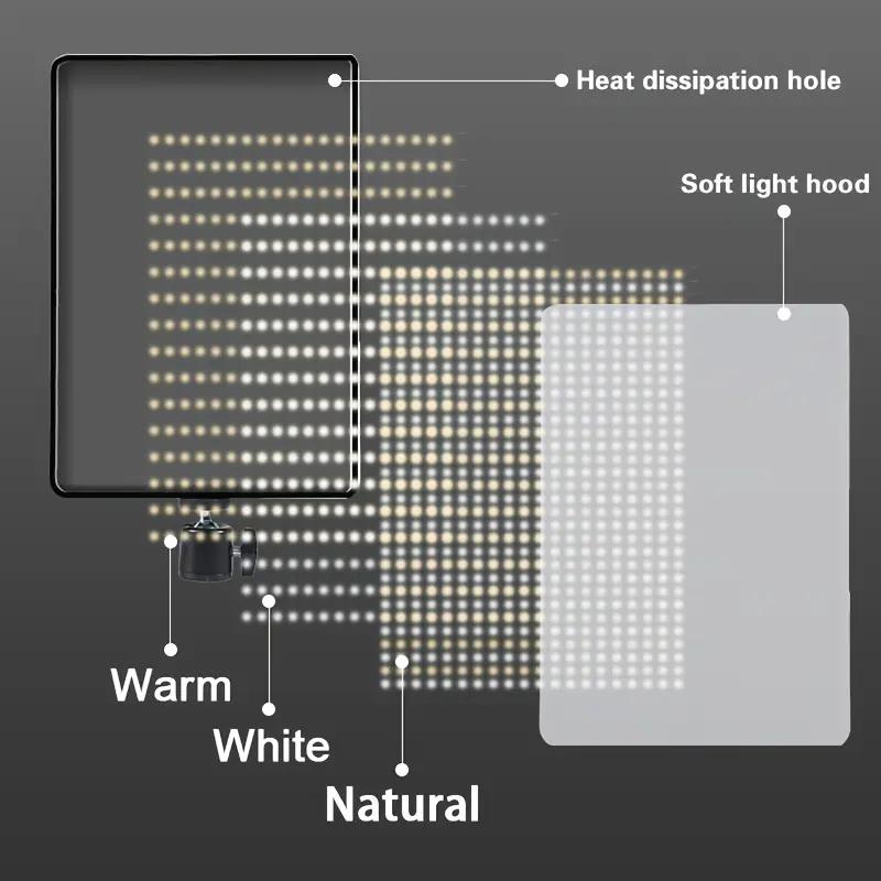 LED Video Light Kit With Adjustable 63" Tripod Stand - USB-Powered On-Camera Lighting For Content Creation/March Madness/Spring Break - Studio Glow Makeup Lighting - Ring Light Selfie Stick Fill Light SuperBowl / International Women's Day