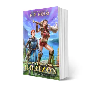 Monster Punk Horizon #1 SIGNED PAPERBACK - GameLit Fantasy Action Adventure Comedy