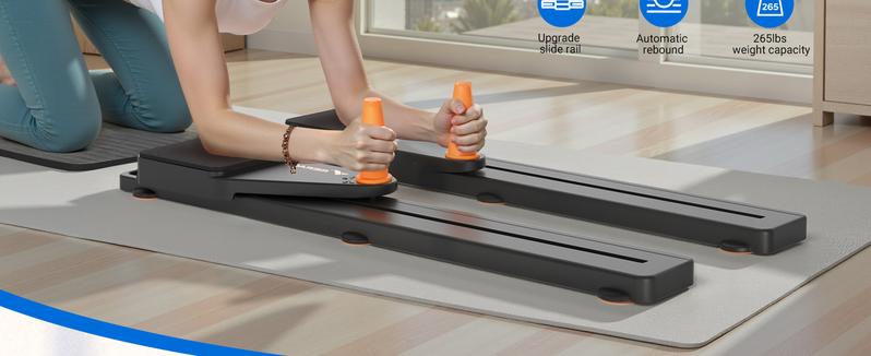 MERACH Multi-functional Adjustable Ab Exercise Board Home Pilates Reformer with Knee Mat Core Strength Training Abdominal Crunch Machine Roller