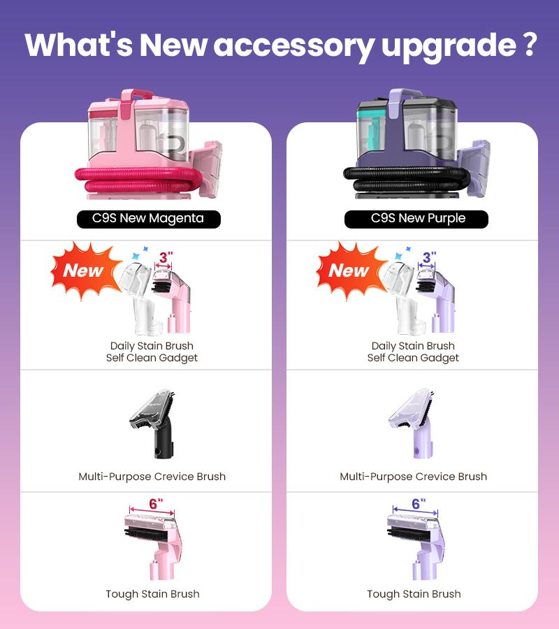 Upholstery Carpet Vacuum Cleaner, 18KPa Suction Spot Cleaning Machine for Pet Stains, Carpets, Sofa, Car Seats, Mattress, with 3 Multipurpose Cleaning Tools, 6'' Deep Cleaning Brush | Portable 3-in-1 Little Pink C9S pet lovers home essentials Summer Sale Upholstery Carpet Vacuum Cleaner, 18KPa Suction Spot Cleaning Machine for Pet Stains, Carpets, Sofa, Car Seats, Mattress, with 3 Multipurpose Cleaning Tools, 6'' Deep Cleaning Brush | Portable 3-in-1 Little Pink C9S pet lovers home essentials Summer Sale