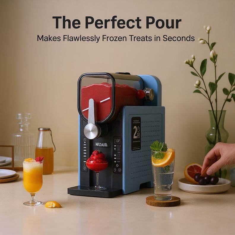 [New Year Gift] WizAura Slushie Machine – Best Party Gift, 54oz No Ice Needed, 6 Preset All-in-One Frozen Drink Maker w/ Auto-Clean & Temp Display | Perfect for Margaritas, Smoothies, Ice Cream, Milkshakes