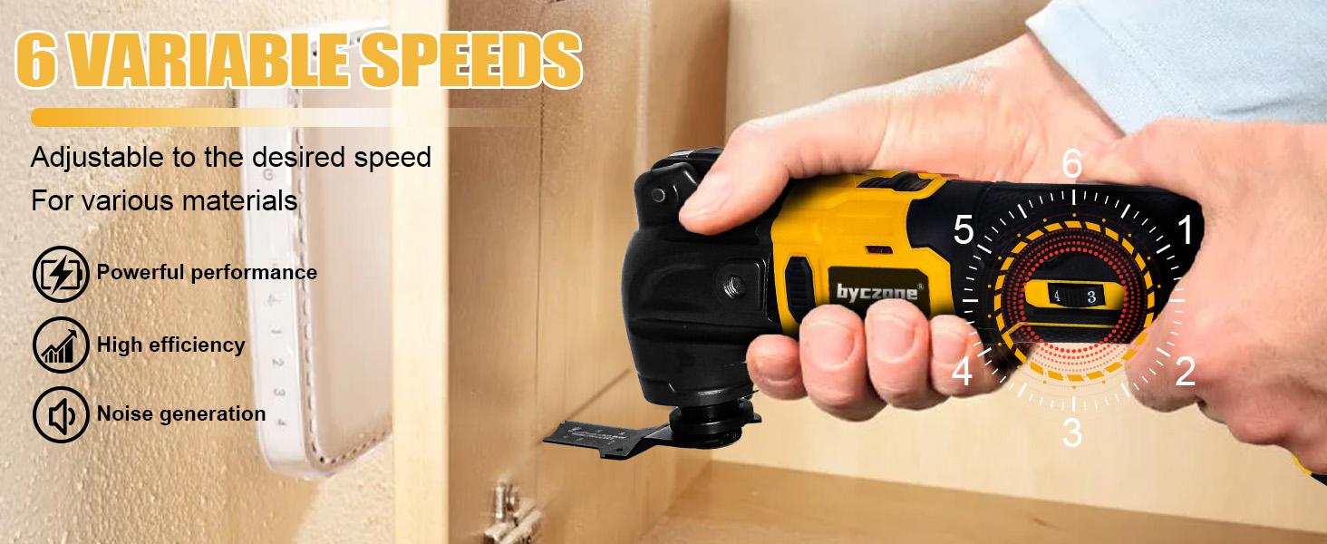 Oscillating Multi Tools for Dewalt 20V Battery, Multi-Use Cutting and Sanding Tool, 4°Oscillation Angle, 6 Variable Speeds, Quick-fit Blade Design with 22pcs Accessories for Cutting, Sanding, Scraping