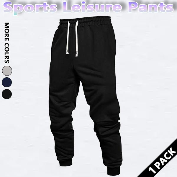 Men's Regular Fit Solid Drawstring Waist Sweatpants, Casual Pocket Design Pants for Fall & Winter, Men's Trousers for Daily Wear, Athleisure Pants