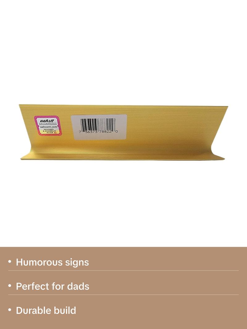 LEMONSODA World’s Best Funny Desk Plates (Humorous Signs for Office Mother’s & Father’s Day) - Novelty Gifts Dad