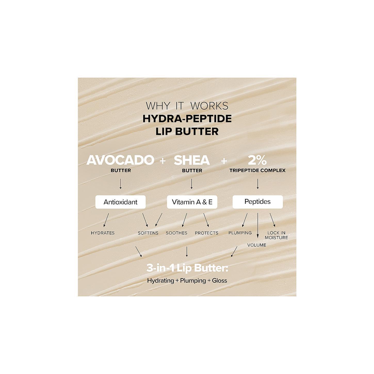 NUDESTIX Hydra-Peptide Lip Butter in Dolce Nude