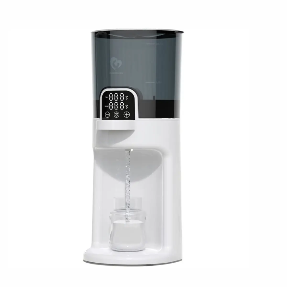 Bellababy Instant water Bottle Warmer,Warm Water Dispenser for Making Formula Bottle Instantly,Detachable Container Easy Cleaning,24/7 Keep Warm, Adjustable Temperature(Dark,110V Only)