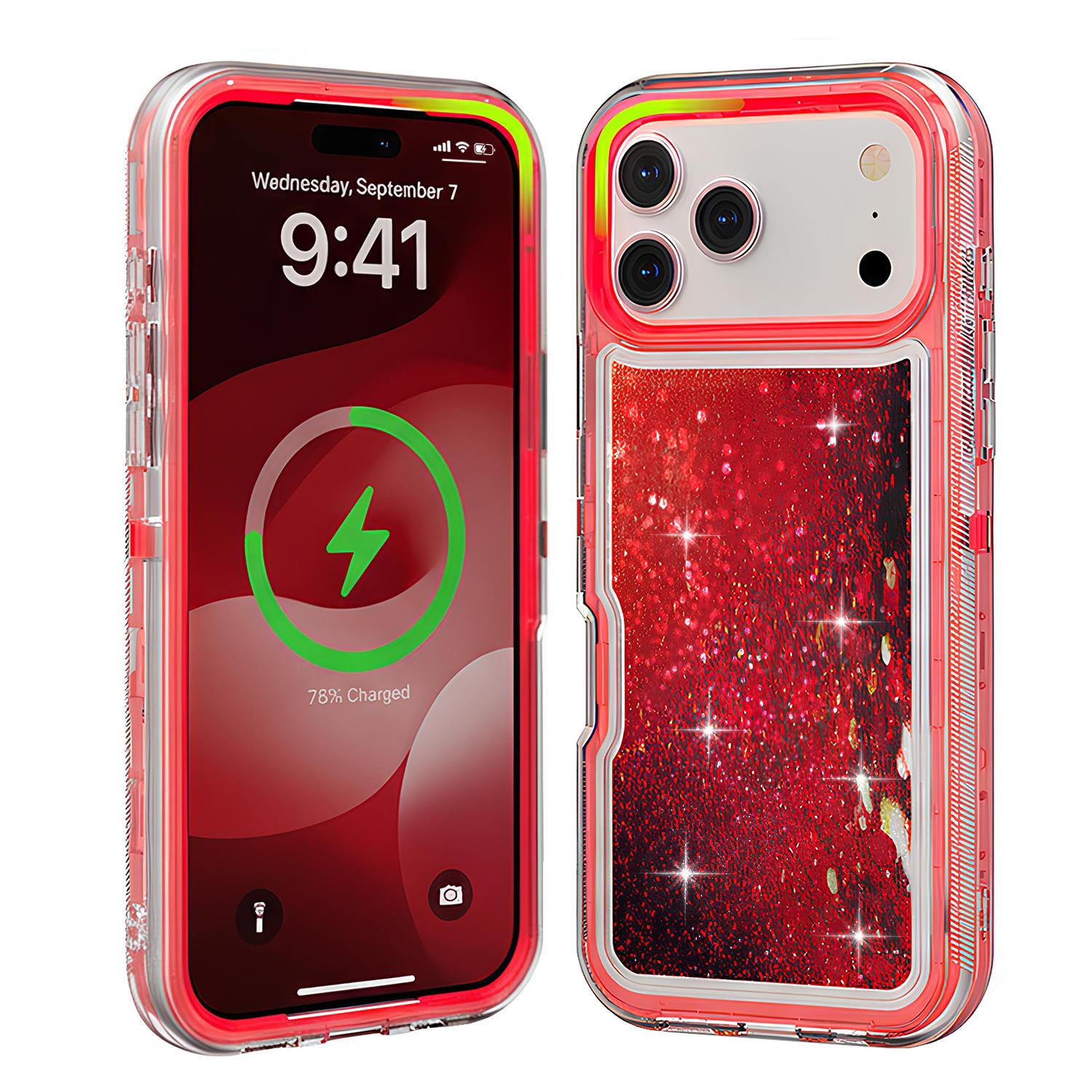 Liquid Quicksand Shiny Bling Sparkly Cute Case For iPhone 17 Pro Max 16 15 14 13,3-in-1 Heavy Duty Protective Glitter Phone Case,Bling Sparkly Cute Case for  Women Girly