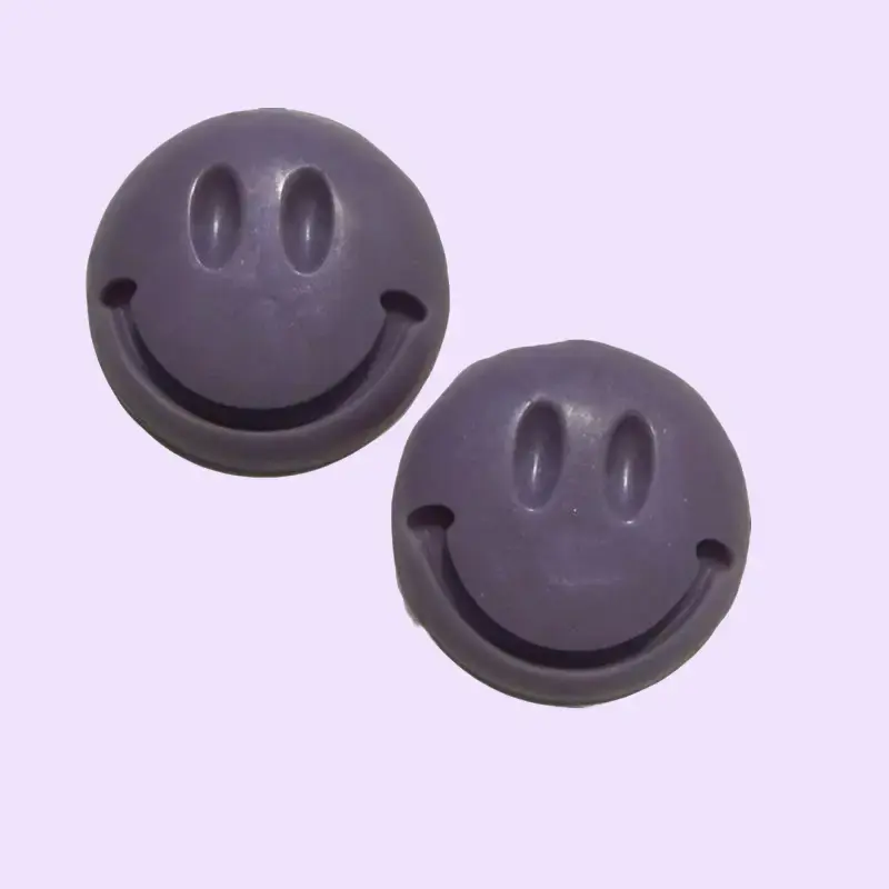 2 pcs. Lavender Rose Smiley Face Travel Size Soap Bar.
