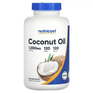 Nutricost Coconut Oil, 1,000 mg , 120 Softgels