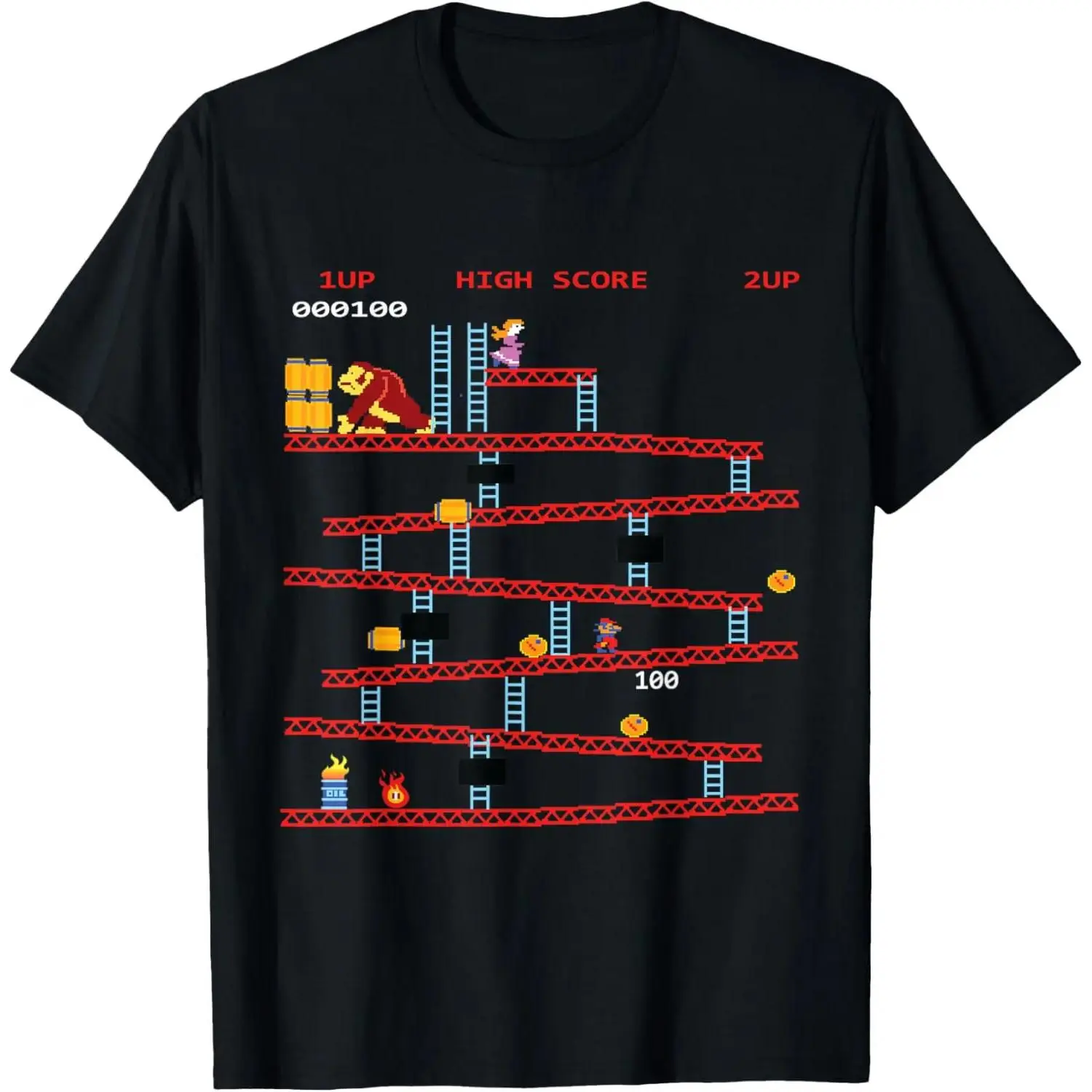 100% Cotton Gaming Arcade Retro Video Game Console Vintage Gamer Gifts T-Shirt