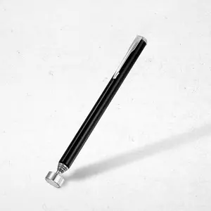 Votrek Telescoping Magnetic Pickup Tool 5LB Stainless Steel 5.3" to 24" Extendable Magnet Retrieval Stick with Pocket Clip for Car Industry Garage Office, Black