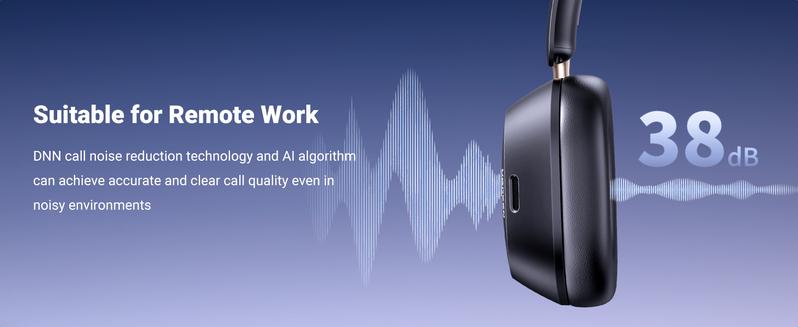 UGREEN Wireless Bluetooth ANC Headphone, Hi-Res Noise Cancellation, 75 Hours Battery Life, LDAC Electronic Headset Folding headphones bluetooth- TikTokShopBlackFriday ,TikTokShopCyberMonday