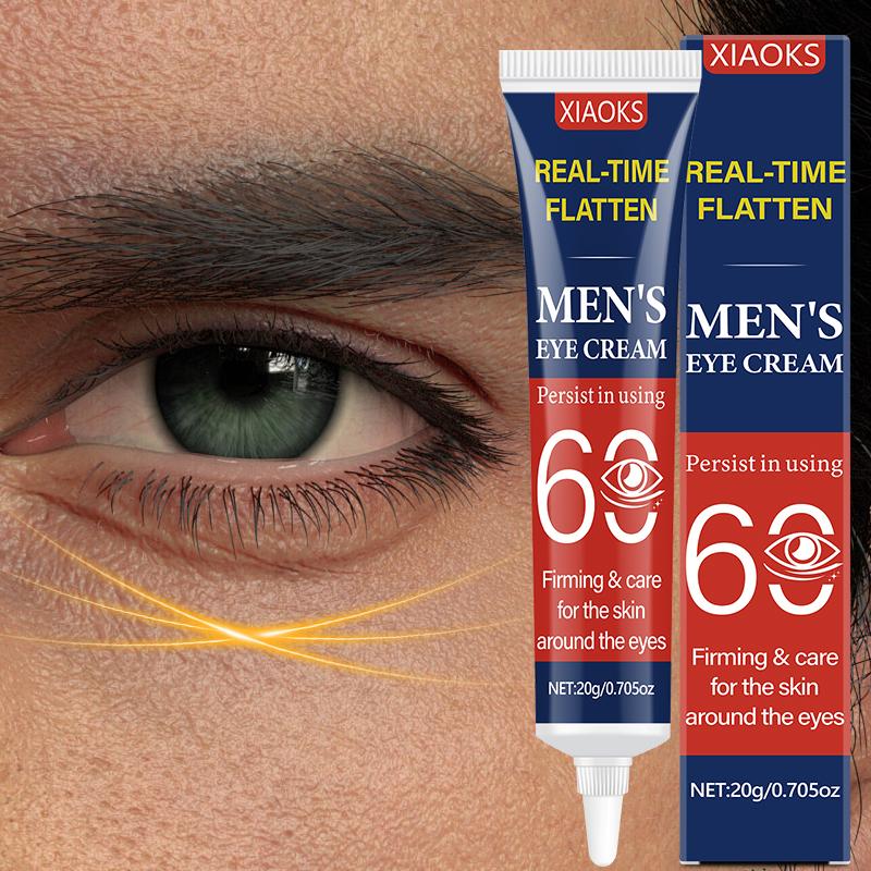 ROZINO Men's Eye Cream for Dark Circles & Puffiness - Anti-Aging Formula Reduces Eye Bags Wrinkles Fine Lines with Aloe Vera 20g