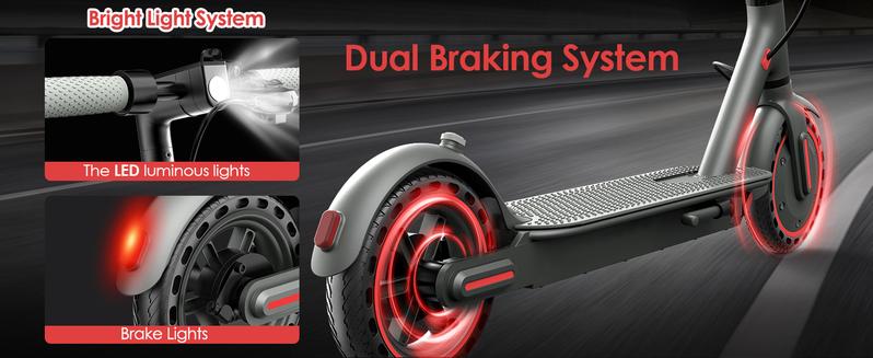 US 350W Powerful Motor Electric Scooter for Adults,  Long Range 14 Miles,Max.speed 19Mph,3-speed adjustable fun sports scooter, 36V 7.8Ah Battery Portable Folding Commuting E-Scooter with App Control