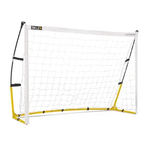 SKLZ Quickster Soccer Goal Ultra-Portable Durable with Tension-Tite Poles Velcro Net Attachments for Youth Elite Players Quick Setup Compact Storage