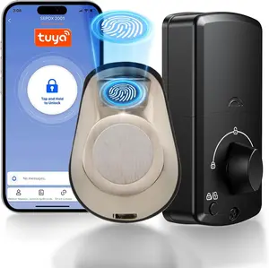Smart Keyless Entry Deadbolt Lock | Fingerprint Tuya WiFi Auto Lock