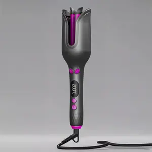 32mm Automatic Curling Iron, Ionic Rotary Curl Wand for Loose Curls, 4 Heat Modes, Electric Hair Curler for Home Styling