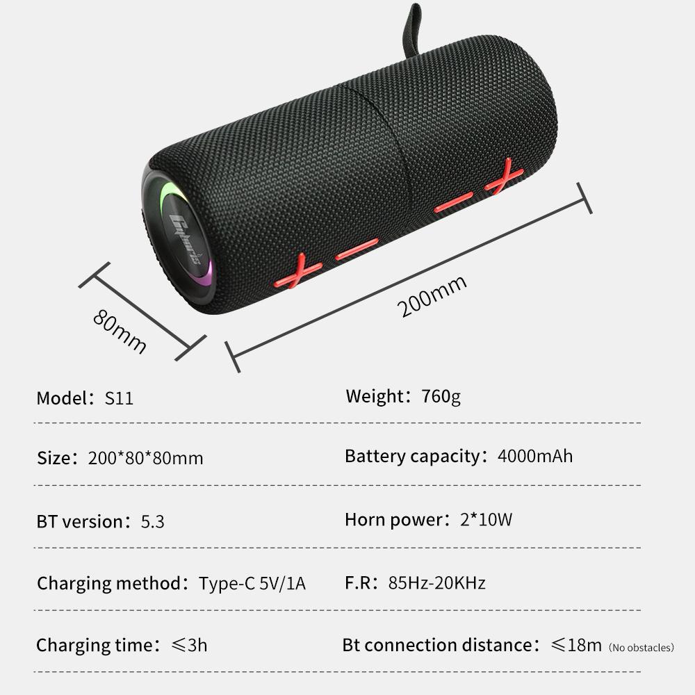 [Magnetic Edition] Portable Bluetooth Speaker with Subwoofer 2-in-1 Bluetooth Speaker Modern Style Bluetooth 5.3 Connection Use it while traveling. A must-have for music lovers who want to catch up on TV dramas. Audio Black