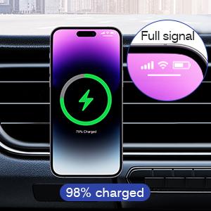 Magnetic Wireless Car Charger, Design for MagSafe Car Mount Charger, Strong Magnetic 15W Fast Charging Car Charger Phone Holder with USB Car Charger for MagSafe iPhone 17/16/15/14/13/12 Series Magnetic Wireless Car Charger, Design for MagSafe Car Mount Charger, Strong Magnetic 15W Fast Charging Car Charger Phone Holder with USB Car Charger for MagSafe iPhone 17/16/15/14/13/12 Series