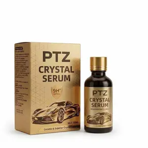 PTZ Crystal Serum – Advanced Graphene Ceramic Coating for Cars(50ML),9H Graphene Coating for Auto Car Detailing,10+ Years of Long Lasting Car Protection,Gloss Hydrophobicty Anti Scratch