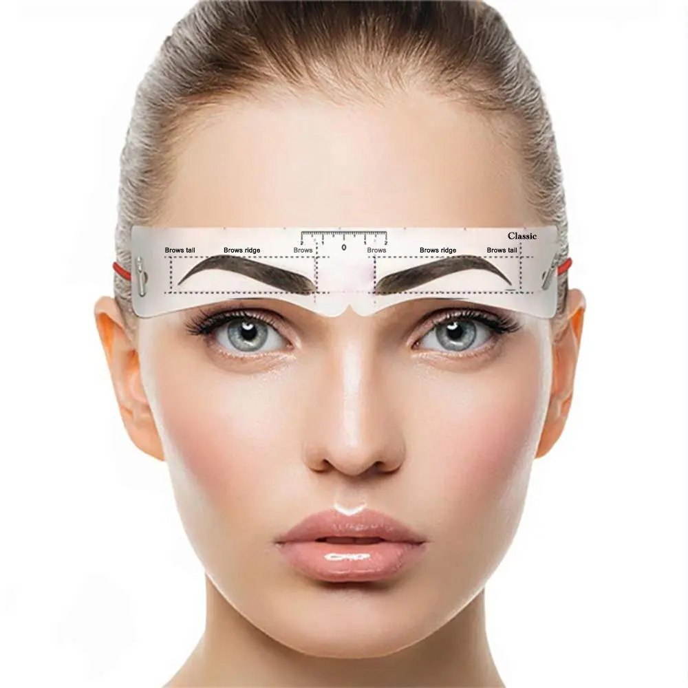 6pcs Mixed Style Eyebrow Stencils, Reusable Eyebrow Templates, Professional Makeup Tools for Women, Eyebrow Styling Kit