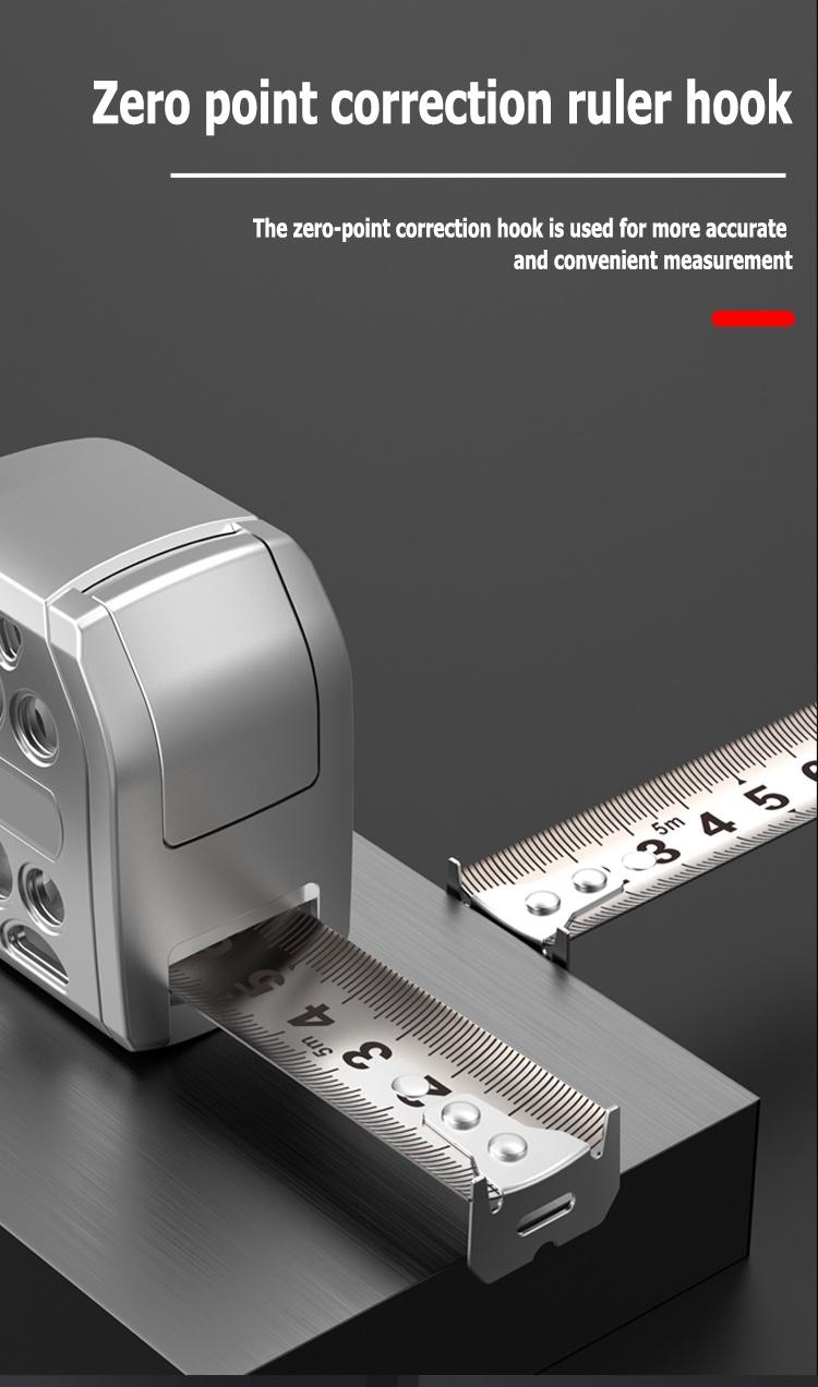 16/25FT Retractable Tape Measure Stainless Steel Measuring Tape With One sided Scale Waterproof Portable AutoLock Ruler With Magnetic engineer tape