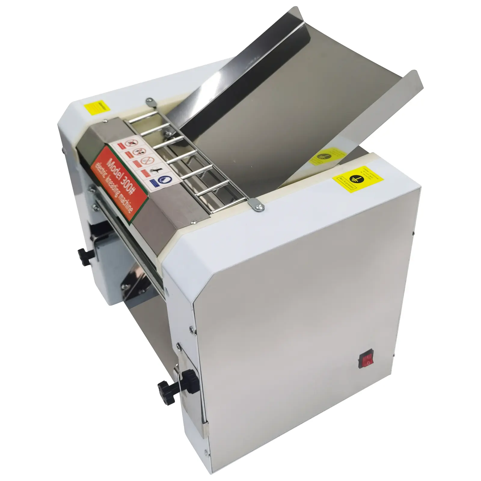 YOKOMA Commercial Electric Noodle Press Machine 110V, Automatic Multifunctional Pasta Making Equipment for Noodle Processing