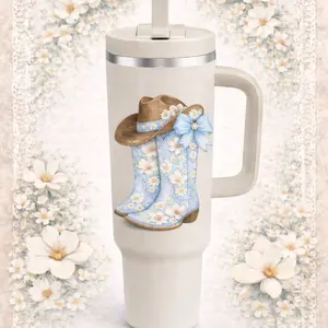 Cowboy boots tumbler
