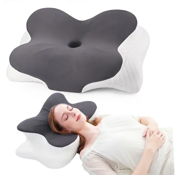 Ergonomic Memory Foam Orthopedic Pillow - Pillows for Sleeping, Anatomical Moldable Self-Adjusting Neck Support, Side/Back Sleeper Pain Relief, Thoughtful Gift for Loved Ones, Anatomical Neck Pillows