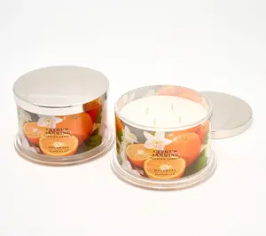 HomeWorx by Slatkin + Co. S/2 18oz Citrus Jasmine Candles HomeWorx by Slatkin + Co. S/2 18oz Citrus Jasmine Candles