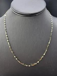 14K Gold Chain - Mirror Chain 18"