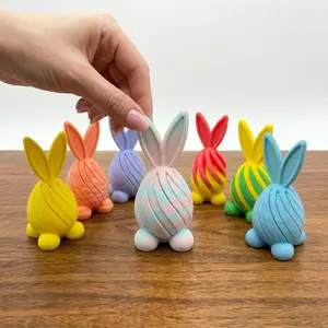Bunny Passthrough Fidget Egg, 3D Printed Sensory Toy, Easter Basket Toys, Basket Filler, Custom Easter Gifts, Spring Bunny Gift