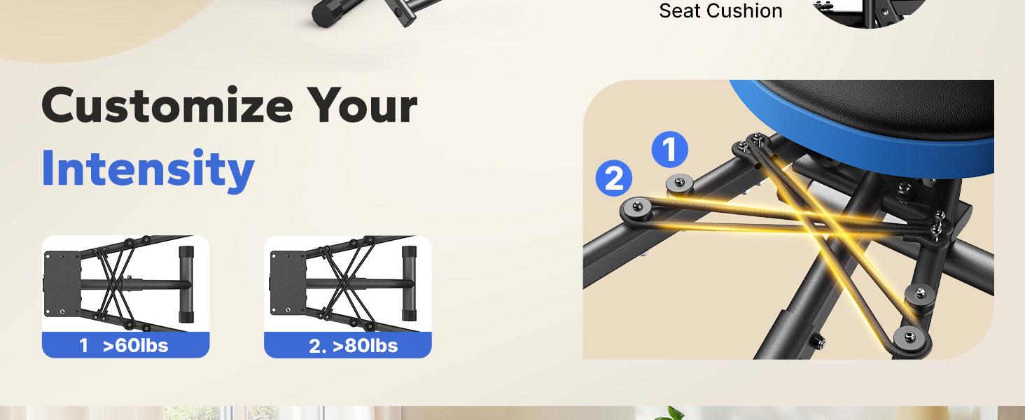 Merach Hip Abductor Machine for Home Gym, Upper Back Exerciser, Adjustable Glute Trainer, Thigh Workout Equipment for Hip Sculpting & Butt Lifting SpringStatements