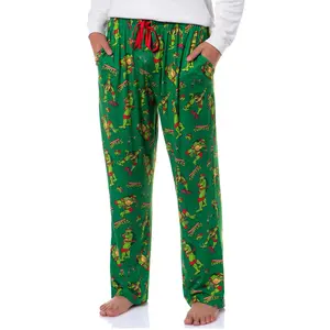 Teenage Mutant Ninja Turtles Men's Tossed Print Sleep Pajama Pants For Adults