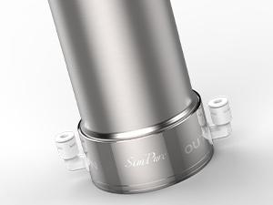 SimPure V7 Under Sink Water Filter 5-Stage Stainless Steel Direct Connect to Kitchen Faucet,Reduces 99% Lead, Chlorine, Bad Taste, 20K Gallons (No Drilling Required)