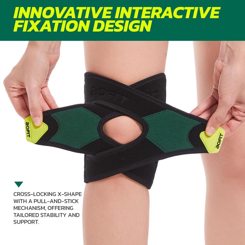 Shock-Absorbing Patella Knee Strap Breathable Compression Support for Basketball Running Hiking Fitness Unisex Design Comfortable & Supportive for Adults