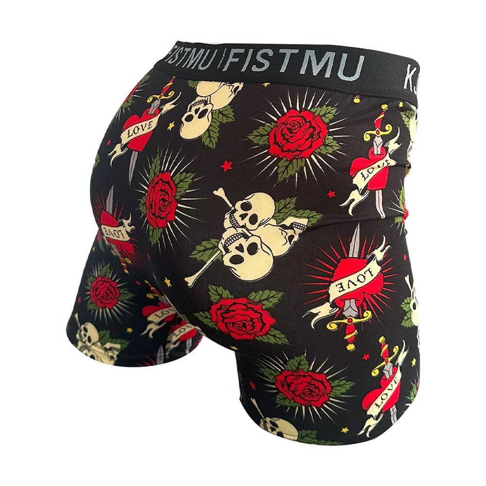 20-piece set of men's boxer briefs, trendy street style, moisture-wicking and breathable, multi-color combo pack, men's boxer briefs, anti-roll edges, multi-pack KJFISTMU Print Boxershorts