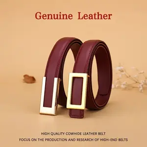 [2024 Trendy Red Leather Belt] Women's Genuine Leather Skinny Belt Red Ankra Red Belt For Women 2024 Trendy Casual Waist Belt For Evening Parties Weddings And More